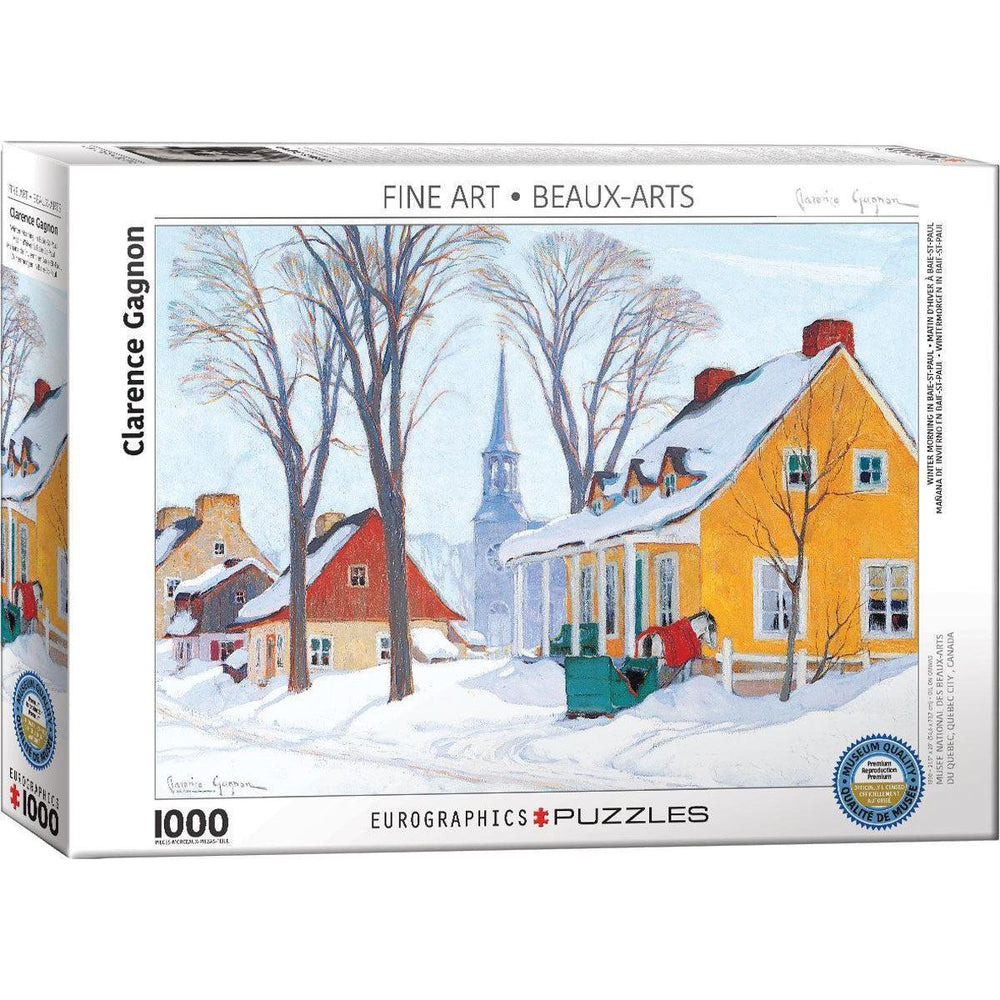 Winter Morning in Baie-Saint-Paul 1000 Piece Jigsaw Puzzle Eurographics (ONLINE ORDER ONLY)