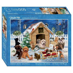 Winter Pets 500 Piece Soft Touch Jigsaw Puzzle Crown Point (ONLINE ORDER ONLY)