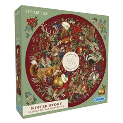 Winter Story 500 Piece Round Jigsaw Puzzle Gibsons (ONLINE ORDER ONLY)