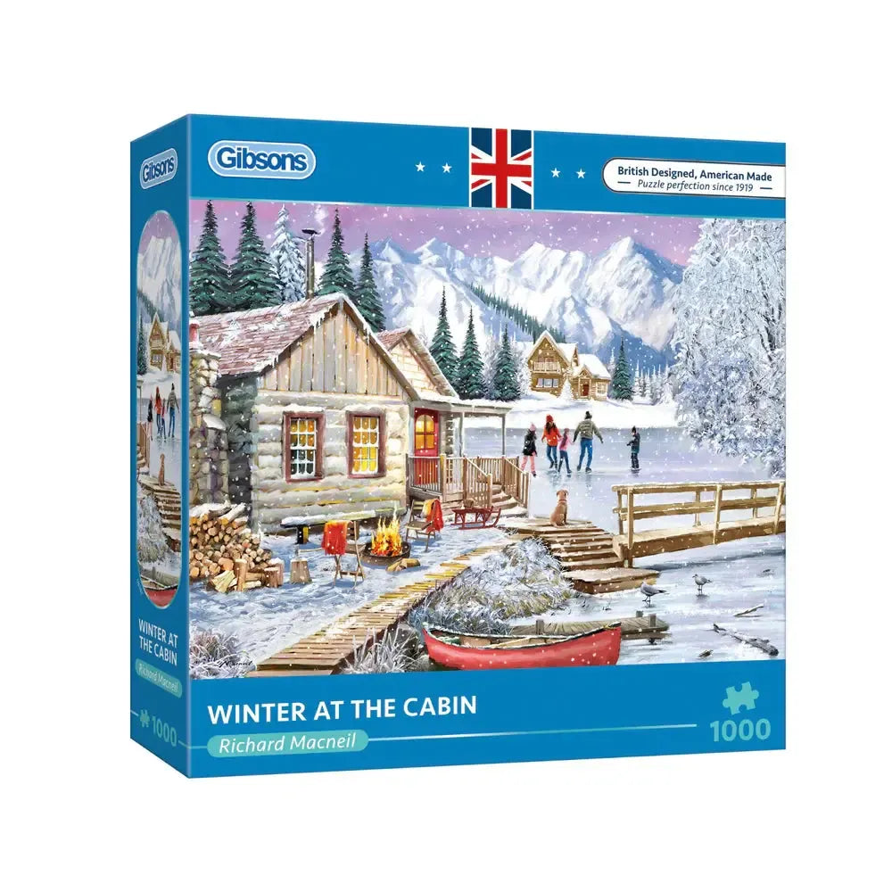 Winter in the Cabin 1000 Piece Jigsaw Puzzle Gibsons (ONLINE ORDER ONLY)
