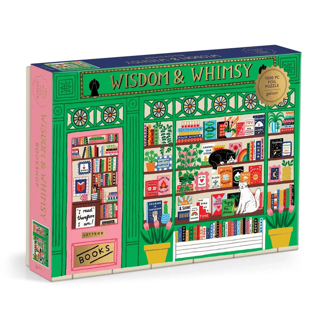 Wisdom & Whimsy Bookshop 1000 Piece Jigsaw Puzzle Galison (ONLINE ORDER ONLY)