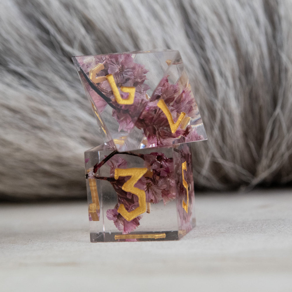 PRE-ORDER || Wither and Bloom Sharp-Edged Resin Dice Set
