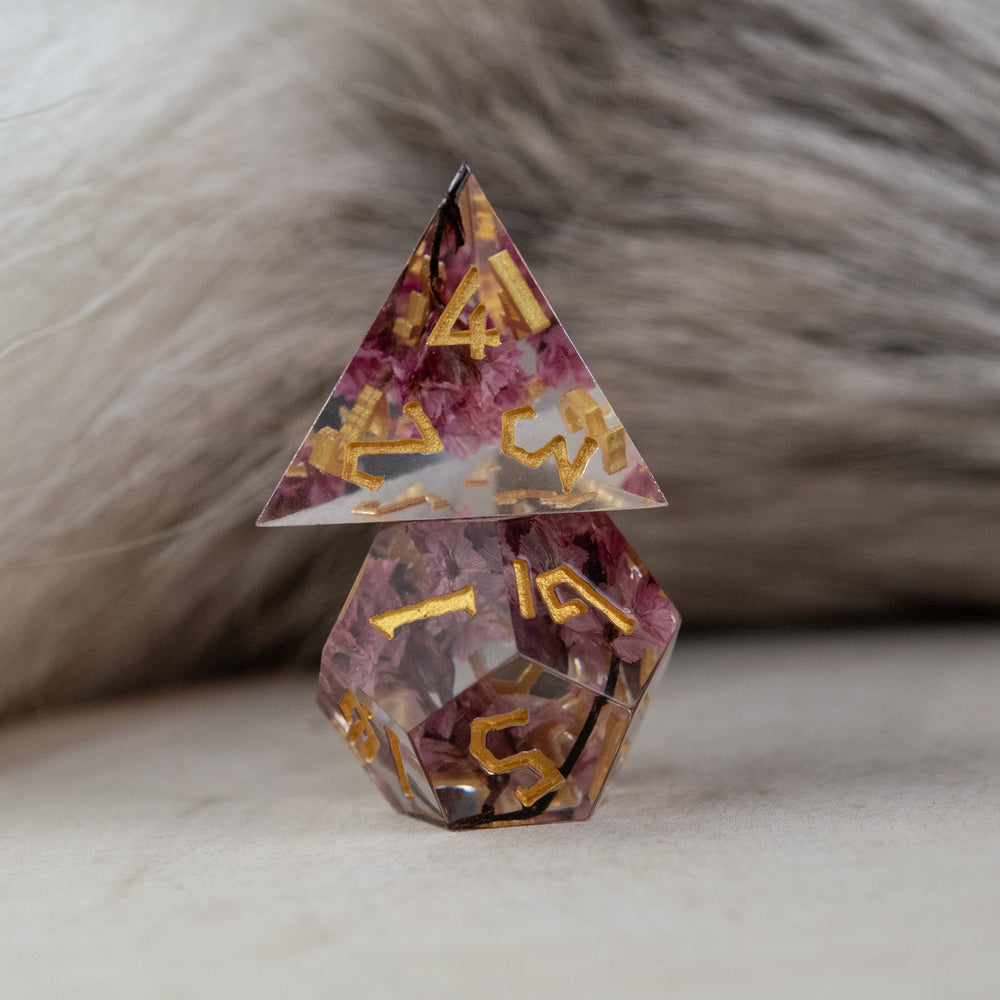 PRE-ORDER || Wither and Bloom Sharp-Edged Resin Dice Set