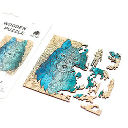 Wolf 40 Piece Mini Wooden Jigsaw Puzzle Geek Toys