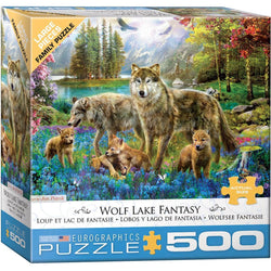 Wolf Lake Fantasy 500 Piece Jigsaw Puzzle Eurographics (ONLINE ORDER ONLY)
