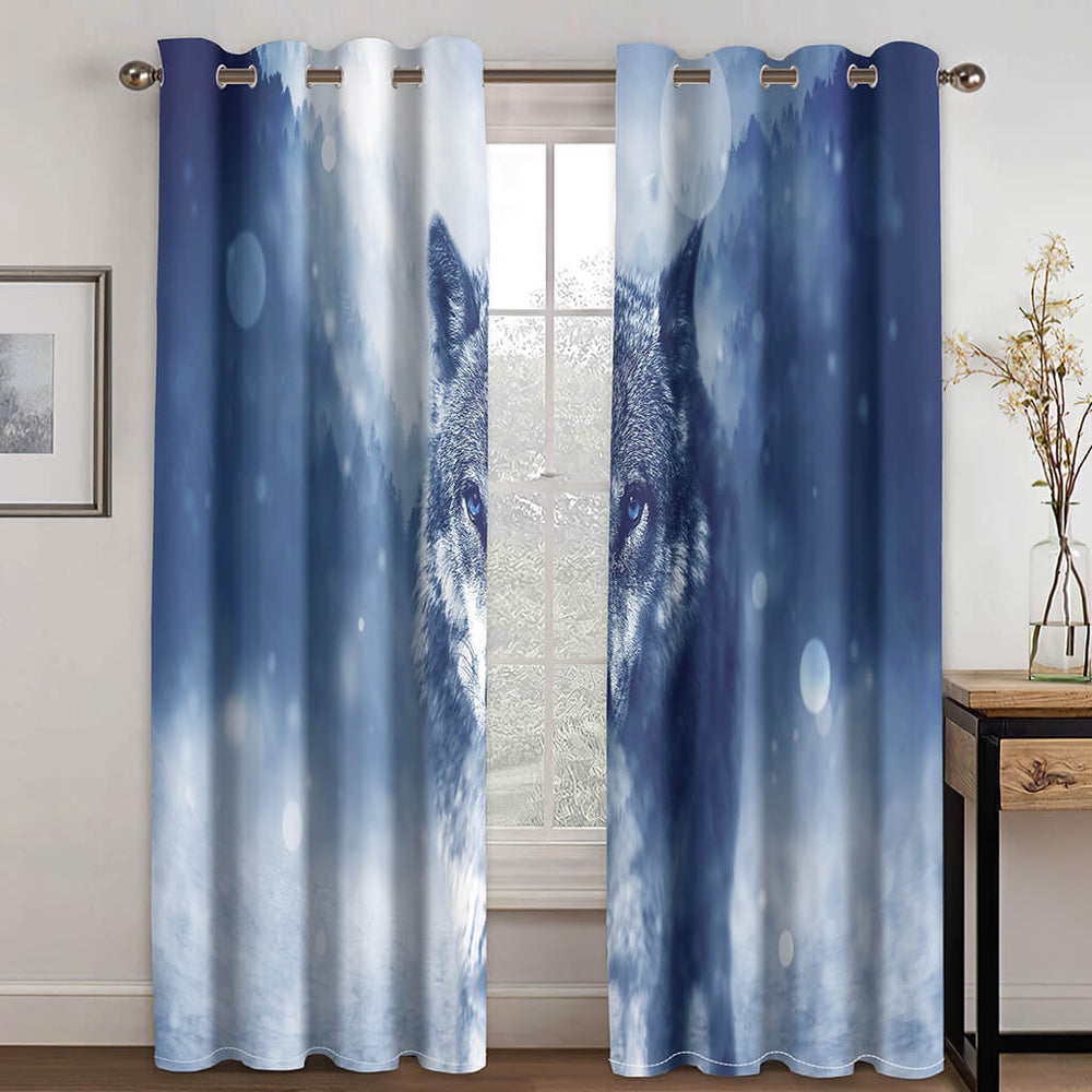 Wolf Curtains Blackout Window Treatments Drapes for Room Decoration (Online Order Only)