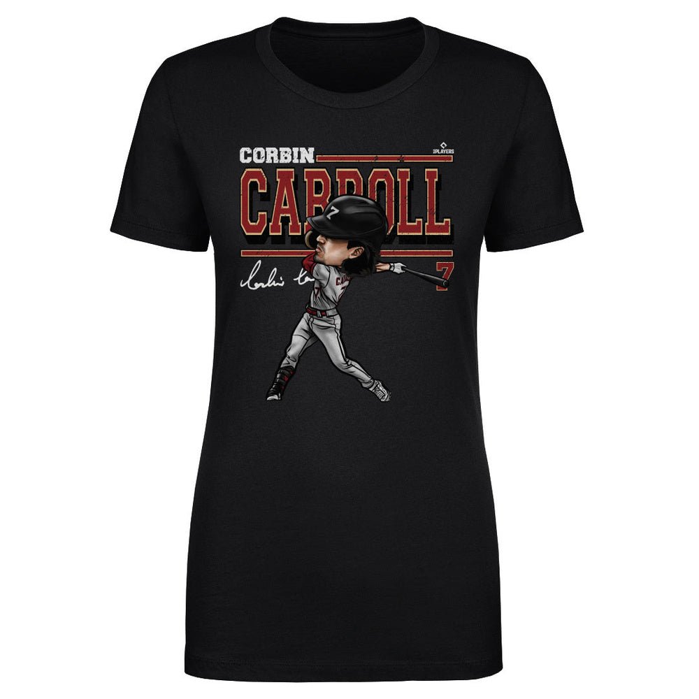 Corbin Carroll Arizona Cartoon WHT (ONLINE ORDER ONLY)