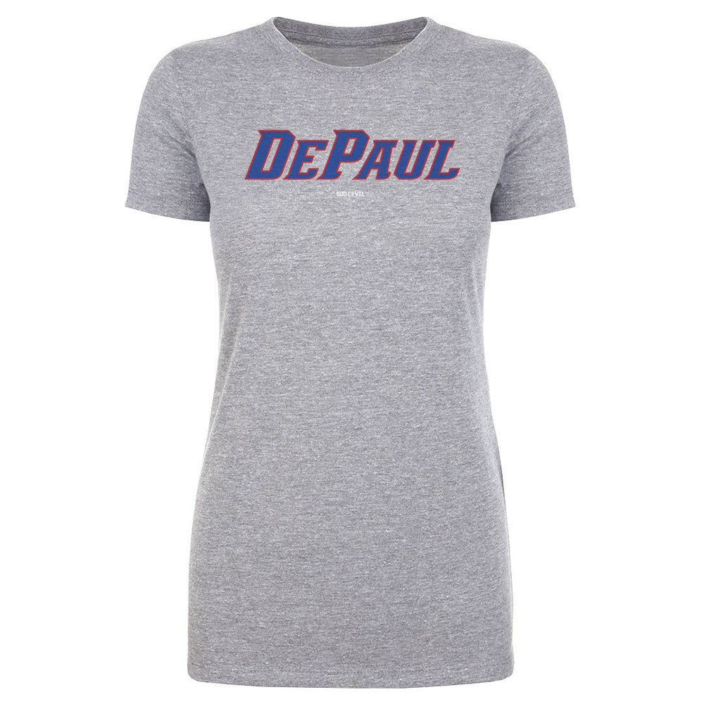 DePaul Blue Demons Wordmark WHT (ONLINE ORDER ONLY)