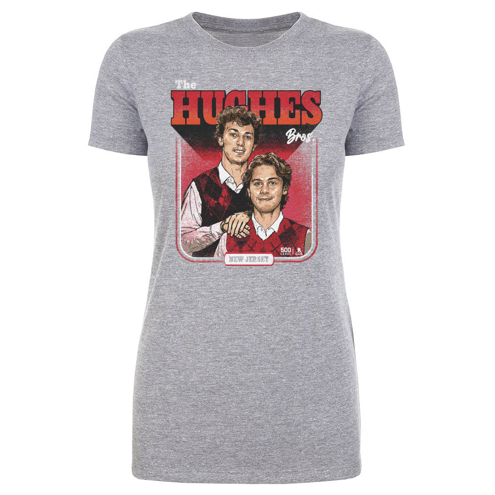 Luke Hughes & Jack Hughes New Jersey Step Brothers WHT (ONLINE ORDER ONLY)