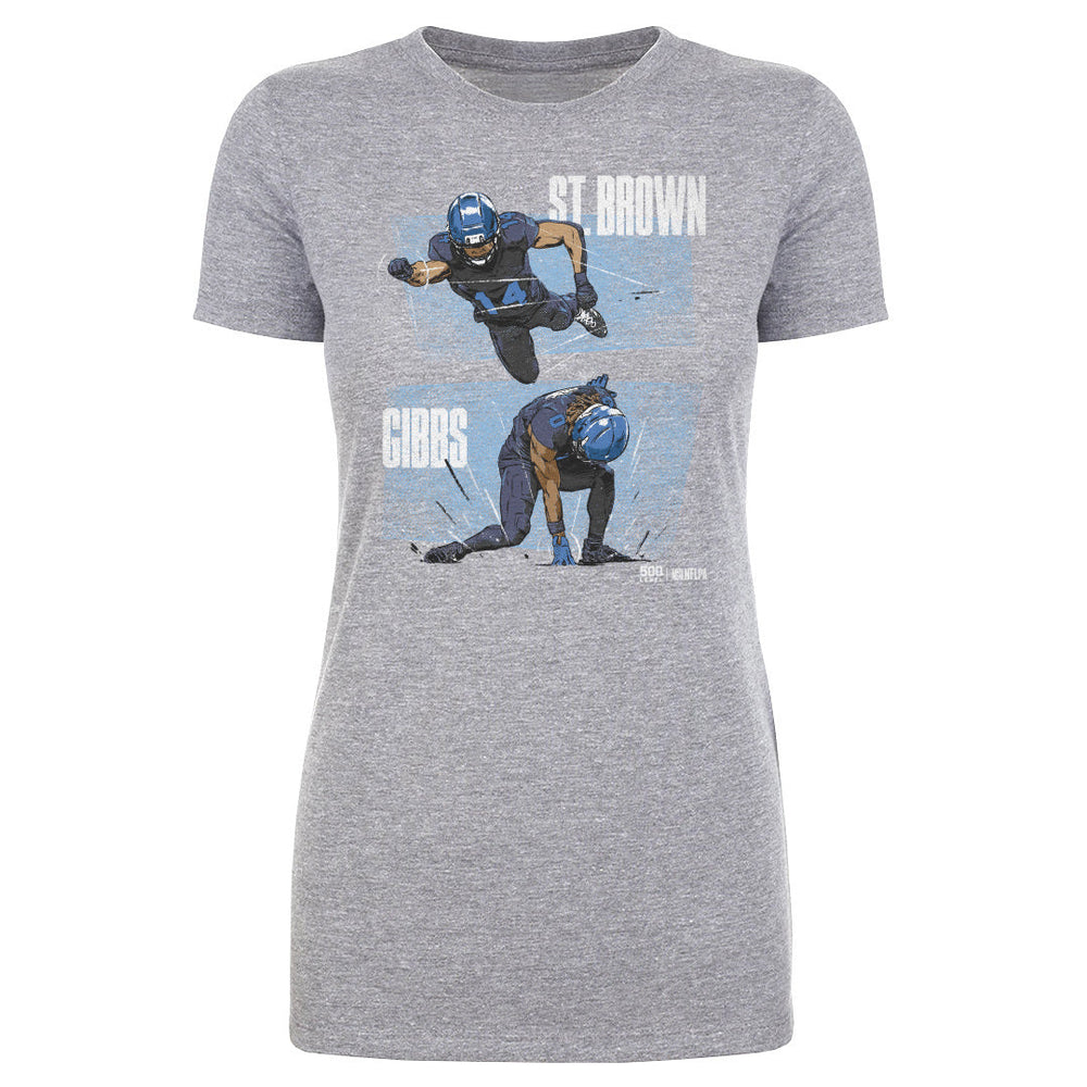 Jahmyr Gibbs & Amon-Ra St. Brown Detroit Dynamic Duo WHT (ONLINE ORDER ONLY)