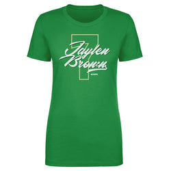 Jaylen Brown Boston Number Script WHT (ONLINE ORDER ONLY)