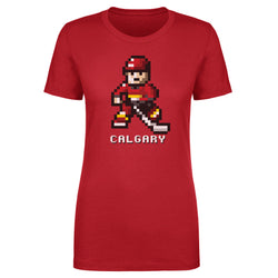 Calgary Hockey 8-bit WHT (ONLINE ORDER ONLY)