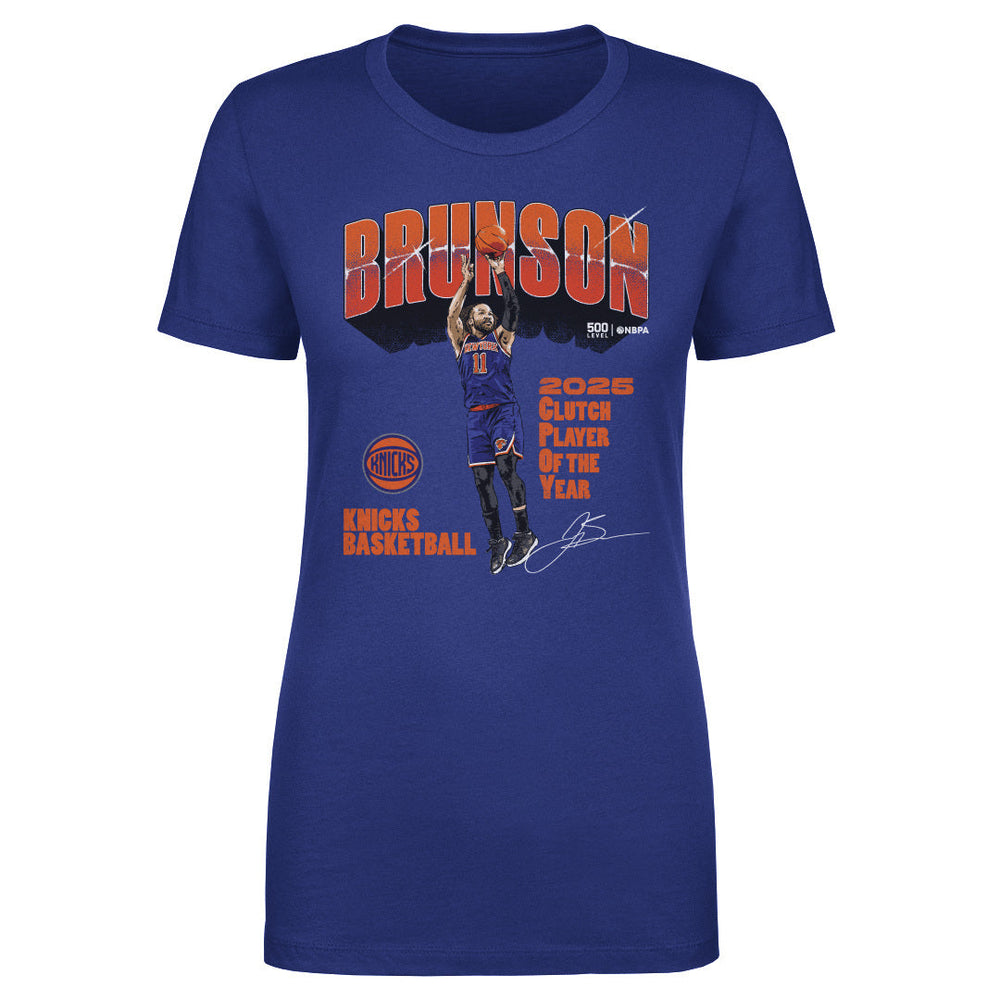 Jalen Brunson New York Knicks 2025 Clutch Player Of The Year WHT (ONLINE ORDER ONLY)