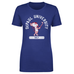 DePaul Blue Demons Mascot Golf WHT (ONLINE ORDER ONLY)