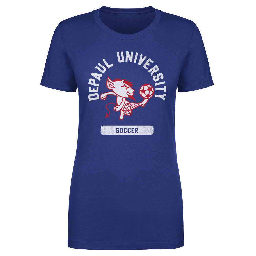 DePaul Blue Demons Mascot Soccer WHT (ONLINE ORDER ONLY)