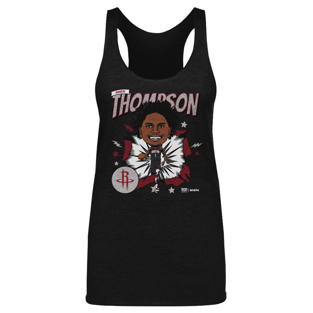 Amen Thompson Houston Rockets Caricature WHT (ONLINE ORDER ONLY)