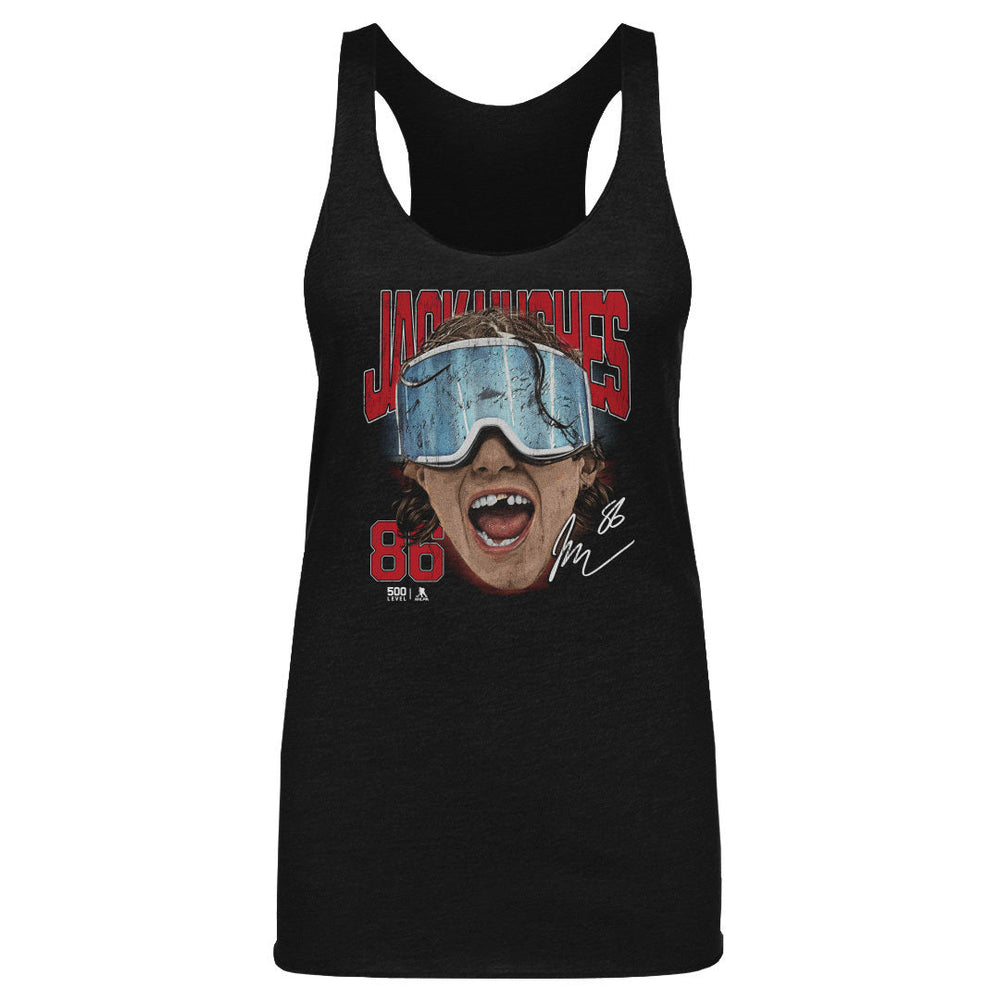 Jack Hughes New Jersey Goggles WHT (ONLINE ORDER ONLY)