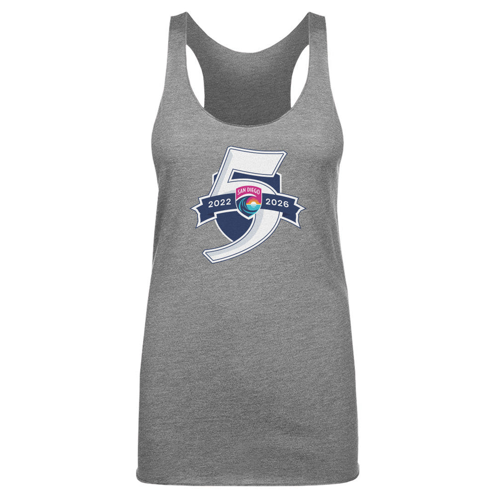 San Diego Wave FC 5 Seasons Logo WHT (ONLINE ORDER ONLY)