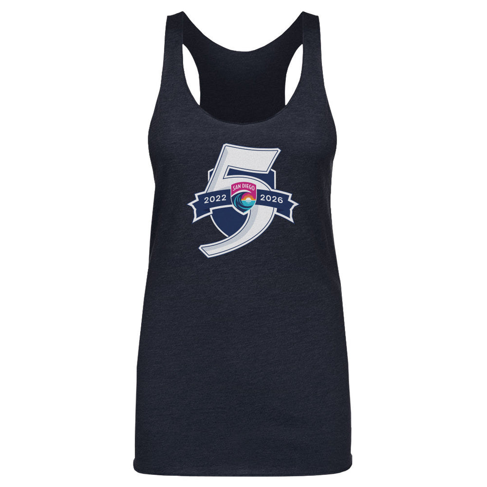 San Diego Wave FC 5 Seasons Logo WHT (ONLINE ORDER ONLY)