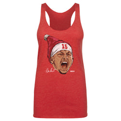 Patrick Mahomes Kansas City Portrait Santa Hat WHT (ONLINE ORDER ONLY)
