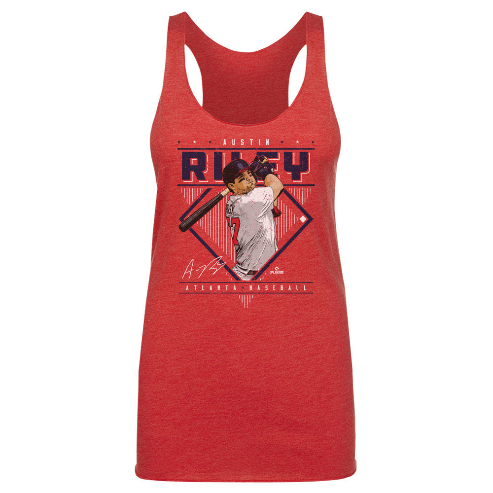 Austin Riley Atlanta Diamond Name WHT (ONLINE ORDER ONLY)