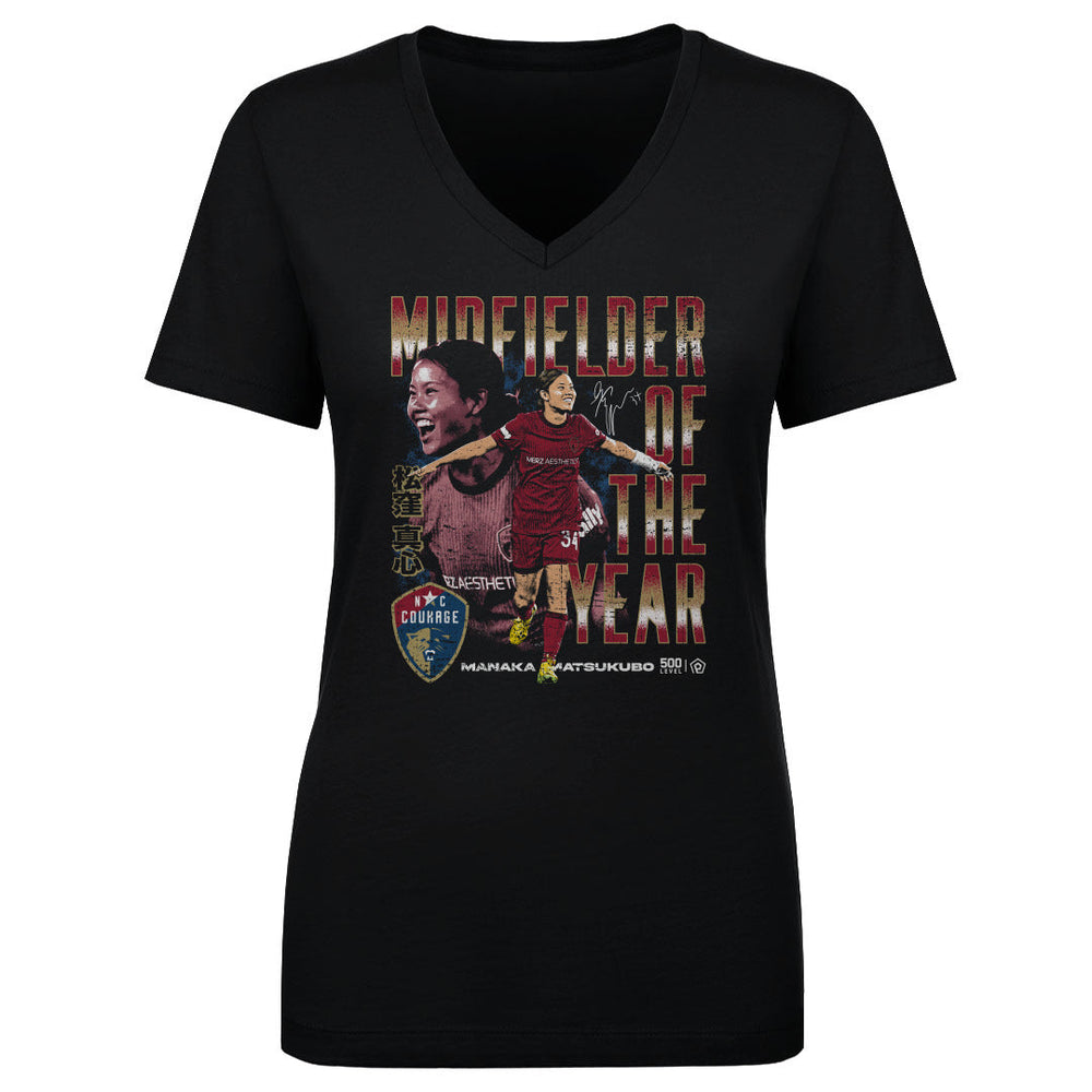 Manaka Matsukubo North Carolina Courage 2025 Midfielder Of The Year WHT (ONLINE ORDER ONLY)
