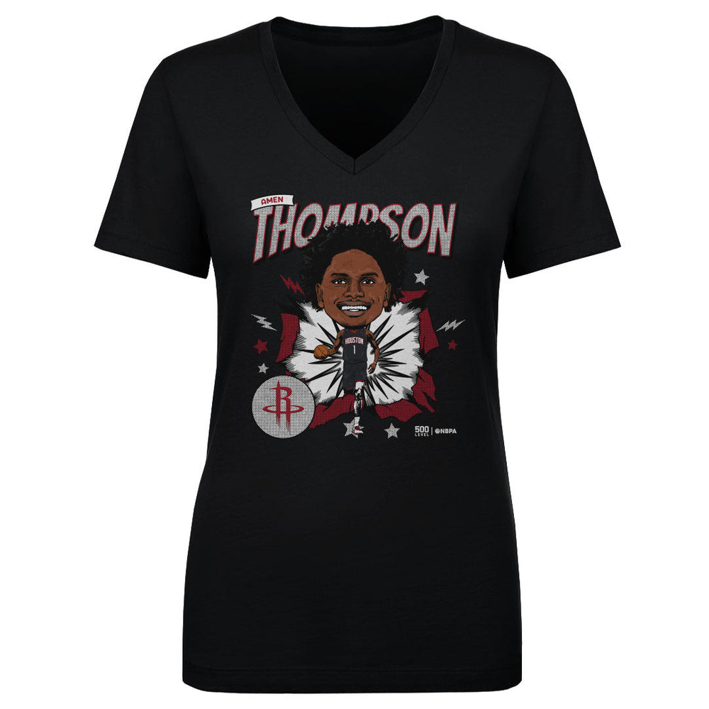 Amen Thompson Houston Rockets Caricature WHT (ONLINE ORDER ONLY)
