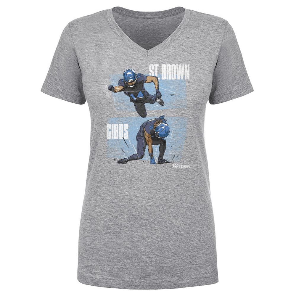Jahmyr Gibbs & Amon-Ra St. Brown Detroit Dynamic Duo WHT (ONLINE ORDER ONLY)