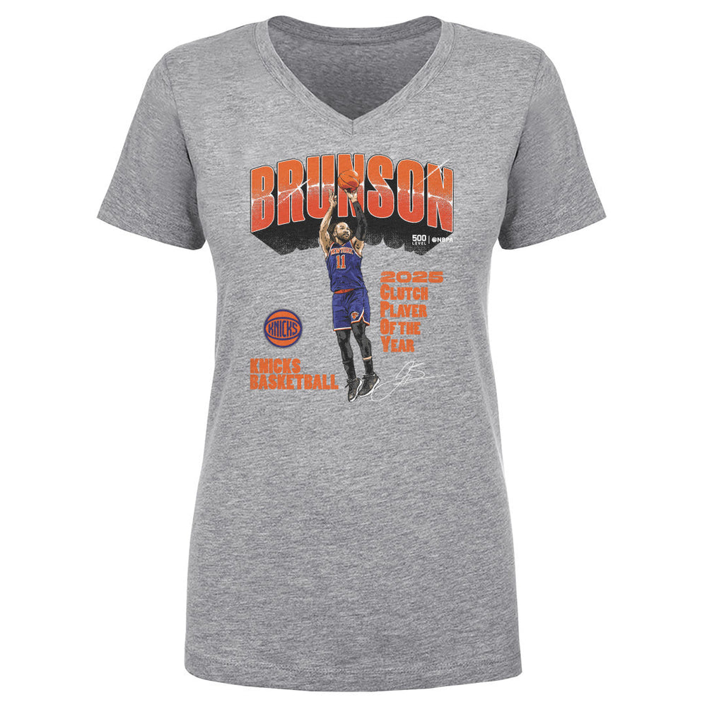 Jalen Brunson New York Knicks 2025 Clutch Player Of The Year WHT (ONLINE ORDER ONLY)