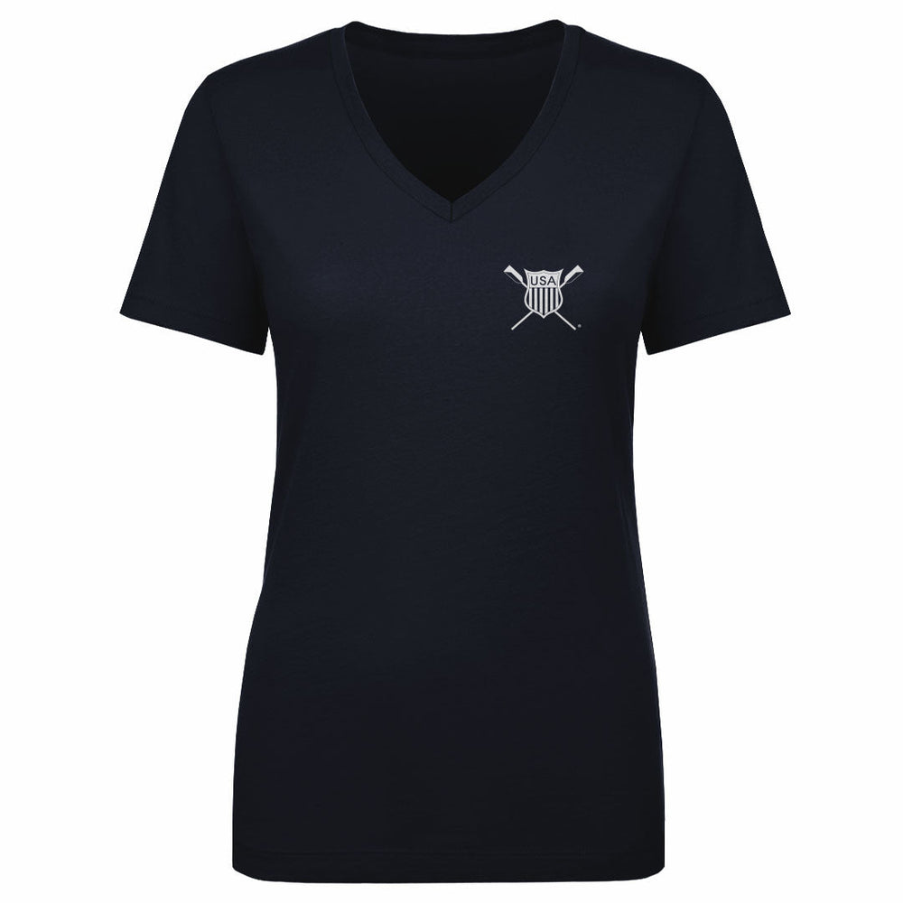 USRowing Emblem Pocket White WHT (ONLINE ORDER ONLY)