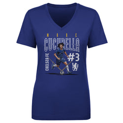Marc Cucurella Chelsea FC Outline Number WHT (ONLINE ORDER ONLY)