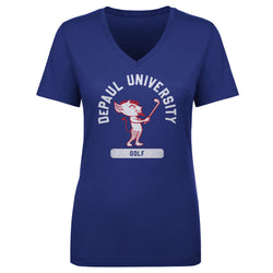 DePaul Blue Demons Mascot Golf WHT (ONLINE ORDER ONLY)