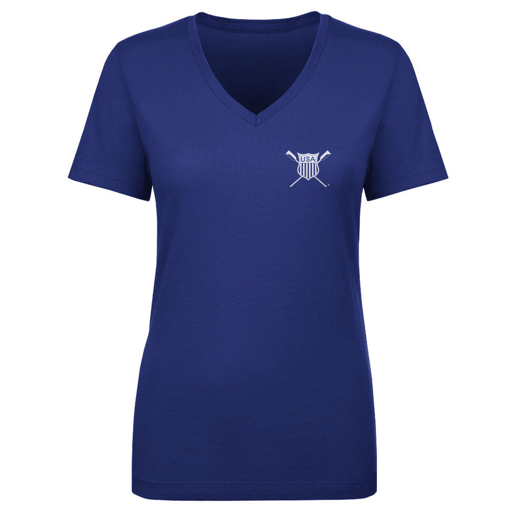 USRowing Emblem Pocket White WHT (ONLINE ORDER ONLY)