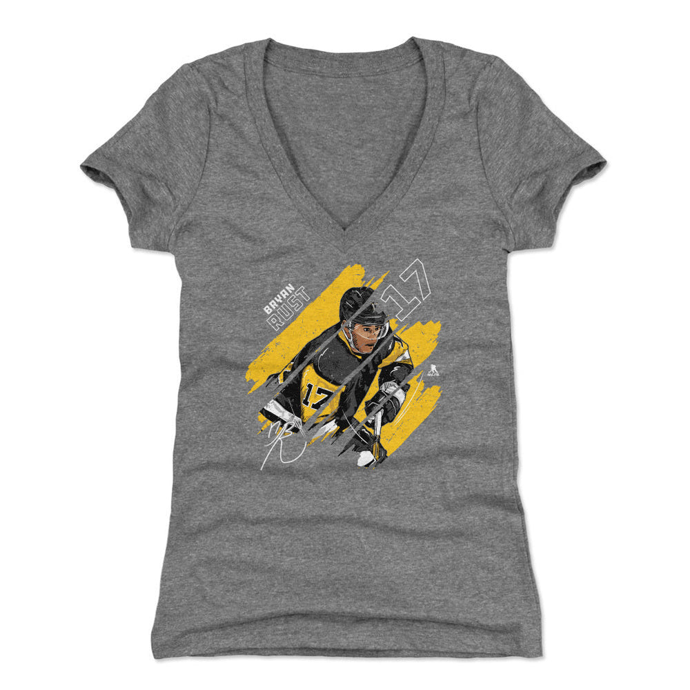 Bryan Rust Pittsburgh Stripes WHT (ONLINE ORDER ONLY)