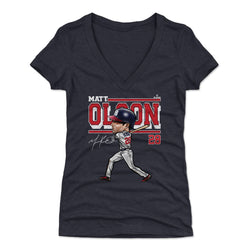 Matt Olson Atlanta Cartoon WHT (ONLINE ORDER ONLY)
