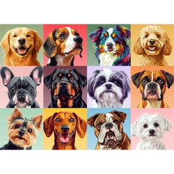 Woof, Yarf, Rowf 1000 Piece Jigsaw Puzzle Snappy (ONLINE ORDER ONLY)