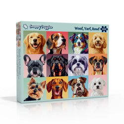 Woof, Yarf, Rowf 1000 Piece Jigsaw Puzzle Snappy (ONLINE ORDER ONLY)