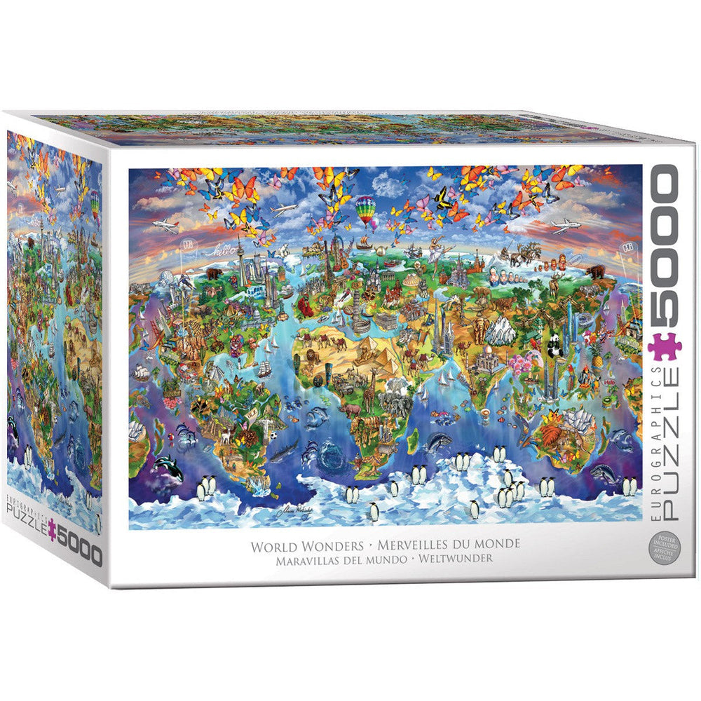 World Wonders 5000 Piece Jigsaw Puzzle Eurographics (ONLINE ORDER ONLY)