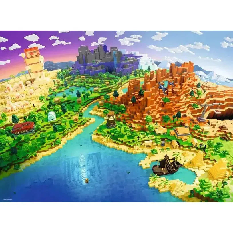 World of Minecraft 500 Piece Jigsaw Puzzle Ravensburger (ONLINE ORDER ONLY)