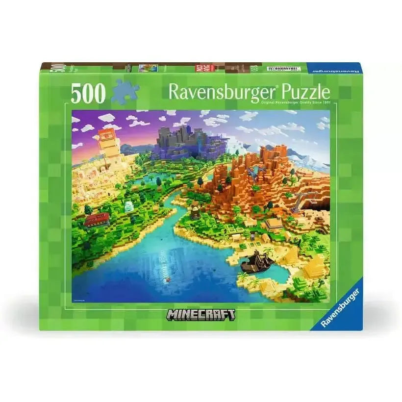 World of Minecraft 500 Piece Jigsaw Puzzle Ravensburger (ONLINE ORDER ONLY)