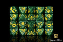 World Domination Green D8 Dice Set (ONLINE ORDER ONLY)
