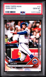 Graded 2025 Topps Now Juan Soto #17 Baseball Card PSA 10 Gem Mint