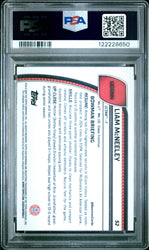 Graded 2024 Topps Bowman Chrome U Liam McNeeley #52 Rookie RC Basketball Card PSA 10 Gem Mint (ONLINE ORDER ONLY)