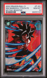 2022 DRAGON BALL SUPER MYTHIC BOOSTER SS4 BARDOCK, FTG/FATE #P-261 - PSA 10 (Online Order Only)