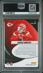 Graded 2024 Panini Donruss Xavier Worthy #VORXWO Vortex Rookie RC Football Card PSA 10 Gem Mint