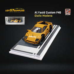 DCM Modified Ferrari F40 AI Yasid in Yellow 1:64 (ONLINE ORDER ONLY)