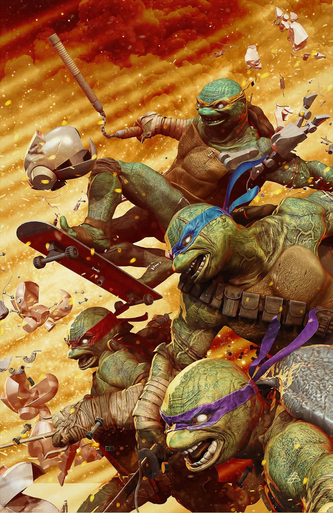 TEENAGE MUTANT NINJA TURTLES #20: 300TH ISSUE SPECIAL BJORN BARENDS EXCLUSIVE YELLOW VIRGIN VAR (07/22/2026) (ONLINE ORDER ONLY)