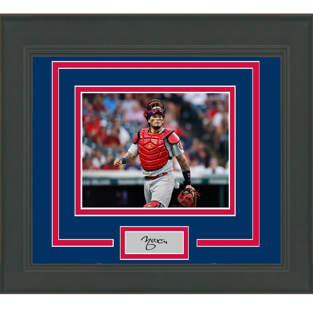 Framed Yadier Molina Facsimile Laser Engraved Signature Auto St. Louis Cardinals 11x14 Baseball Photo (ONLINE ORDER ONLY)