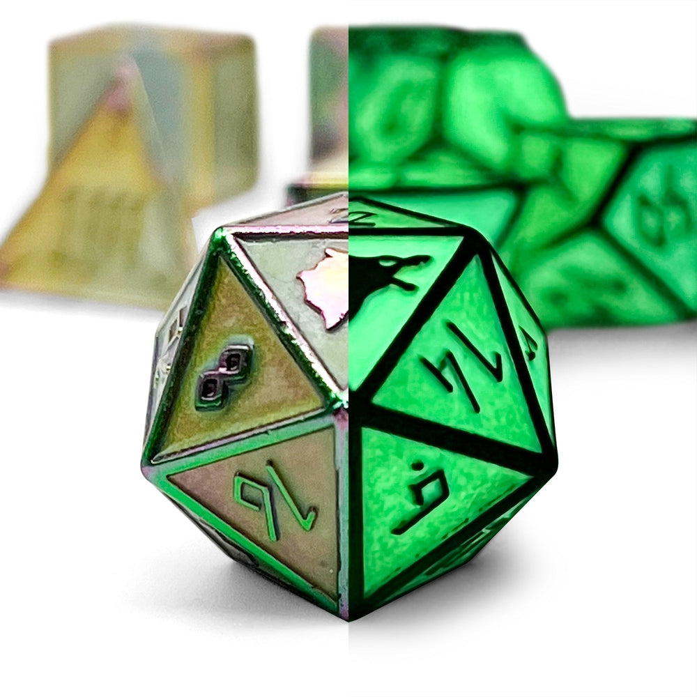 Yggdrasil - Norse Themed Metal Dice Set (Online Only)