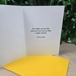 Cute You Turn Me On Card (ONLINE ORDER ONLY)